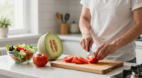 Melon Tomato Salad