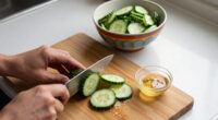 Cucumber Salad With Sesame And Rice Vinegar
