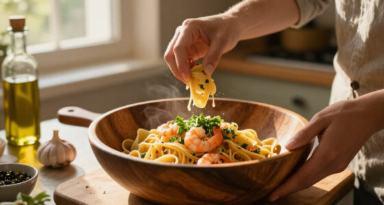 Pasta Con Scampi E «Ferfelloni»