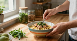 Pasta Di Avena Con Tonno E Pesto Di Rucola
