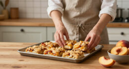 Peach Crumb Bars