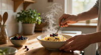 Orzotto Al Formaggio, Speck E Frutti Di Bosco
