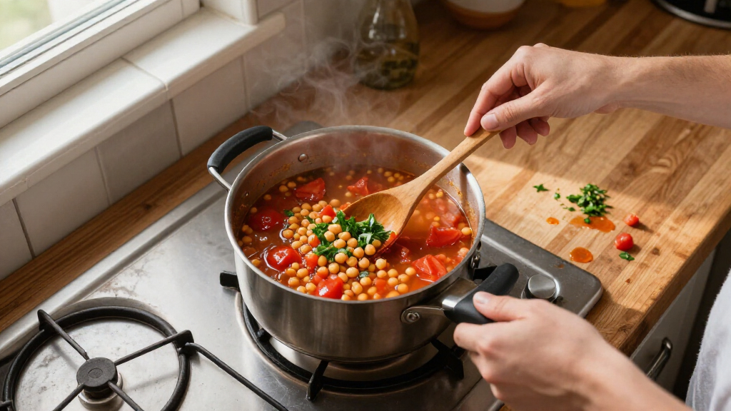 Chickpea And Tomato Joined Soup Squad!